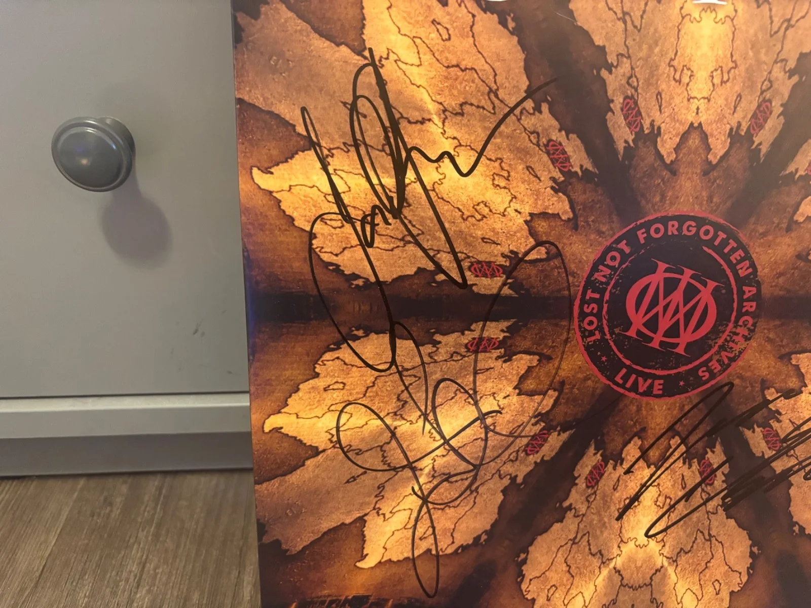 DREAM THEATRE SIGNED AUTOGRAPHED LP VINYL LIVE WACKEN RARE X4 METAL IN PERSON, изображение 2