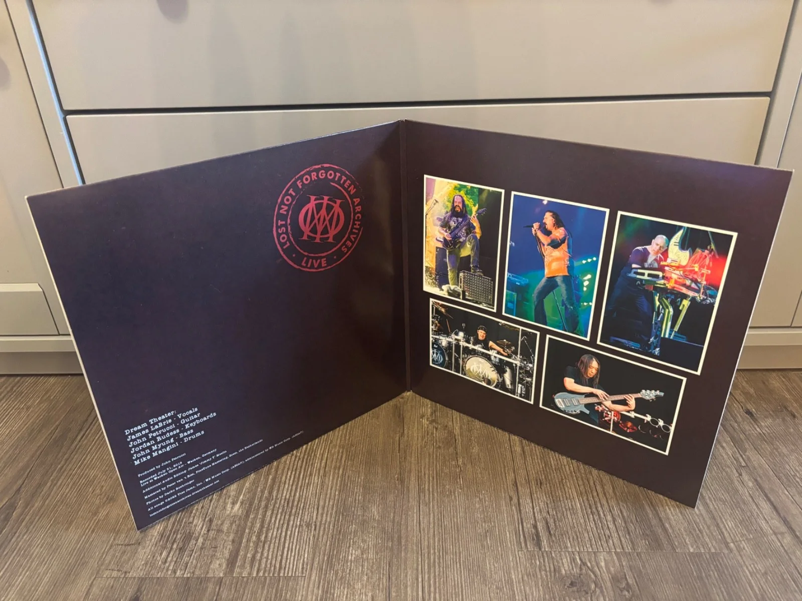 DREAM THEATRE SIGNED AUTOGRAPHED LP VINYL LIVE WACKEN RARE X4 METAL IN PERSON, изображение 4