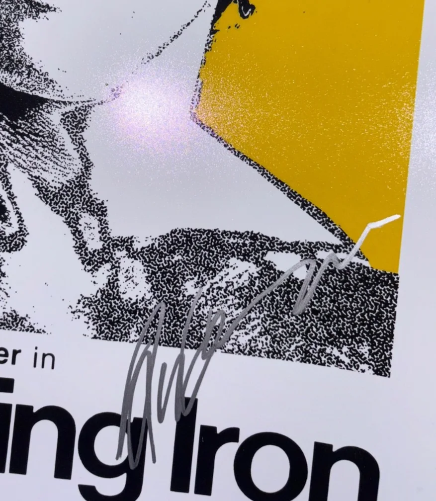 ARNOLD SCHWARZENEGGER — ARNOLD SCHWARZENEGGER SIGNED PUMPING IRON 12X18 POSTER PHOTO TERMINATOR BAS, image 2