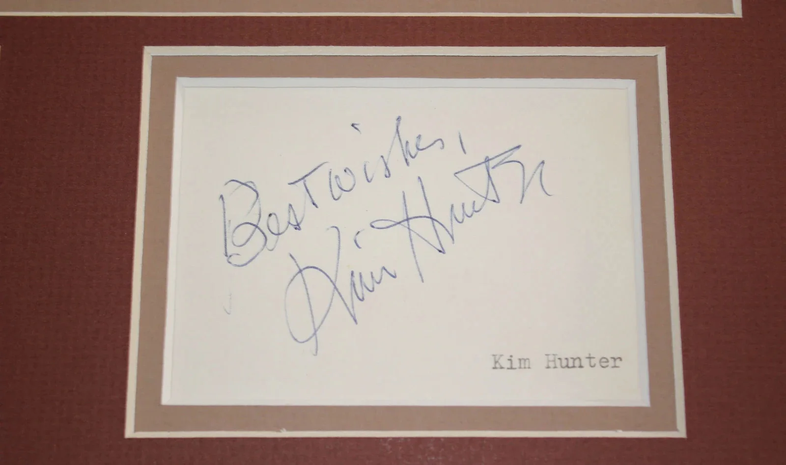 Charlton Heston, Kim Hunter — Custom Matted, Charlton Heston,Kim Hunter, Actor Actress ,TV ,Movie Autographed,, изображение 3