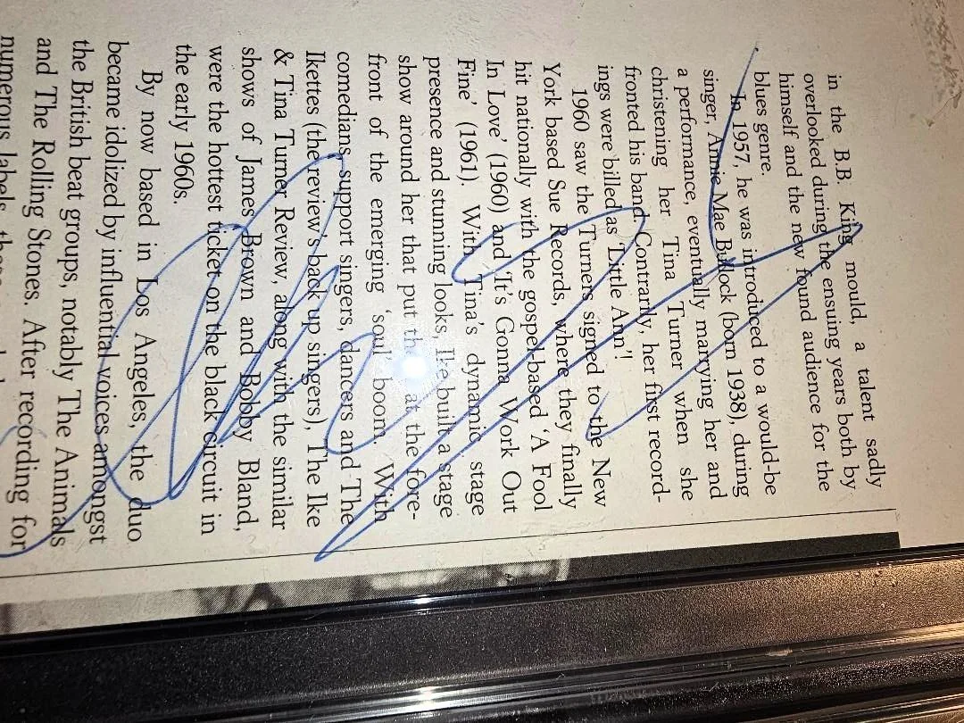 IKE TURNER Signed card with CD...................... coa PSA/DNA, image 2