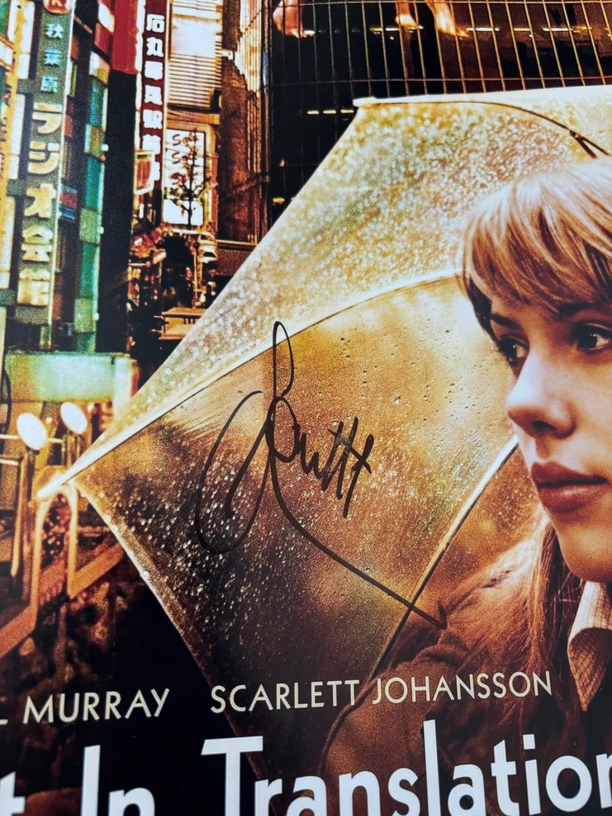 SCARLETT JOHANSSON — SCARLETT JOHANSSON SIGNED LOST IN TRANSLATION 12X18 MOVIE POSTER PHOTO SEXY BAS, изображение 2