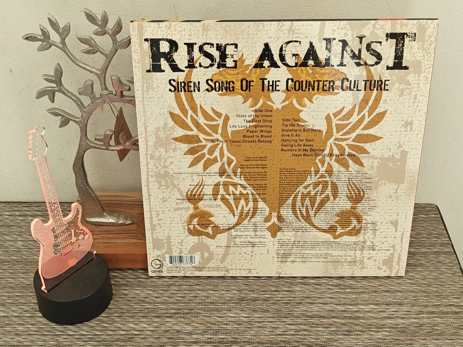 RISE AGAINST SIREN SONG OF THE COUNTER CULTURE' VINYL COVER SIGNED, изображение 3