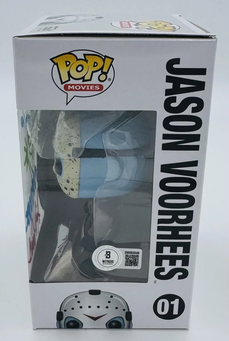 ARI LEHMAN — ARI LEHMAN SIGNED JASON VOORHEES FUNKO 01 FRIDAY THE 13TH AUTOGRAPH BAS 049, изображение 2
