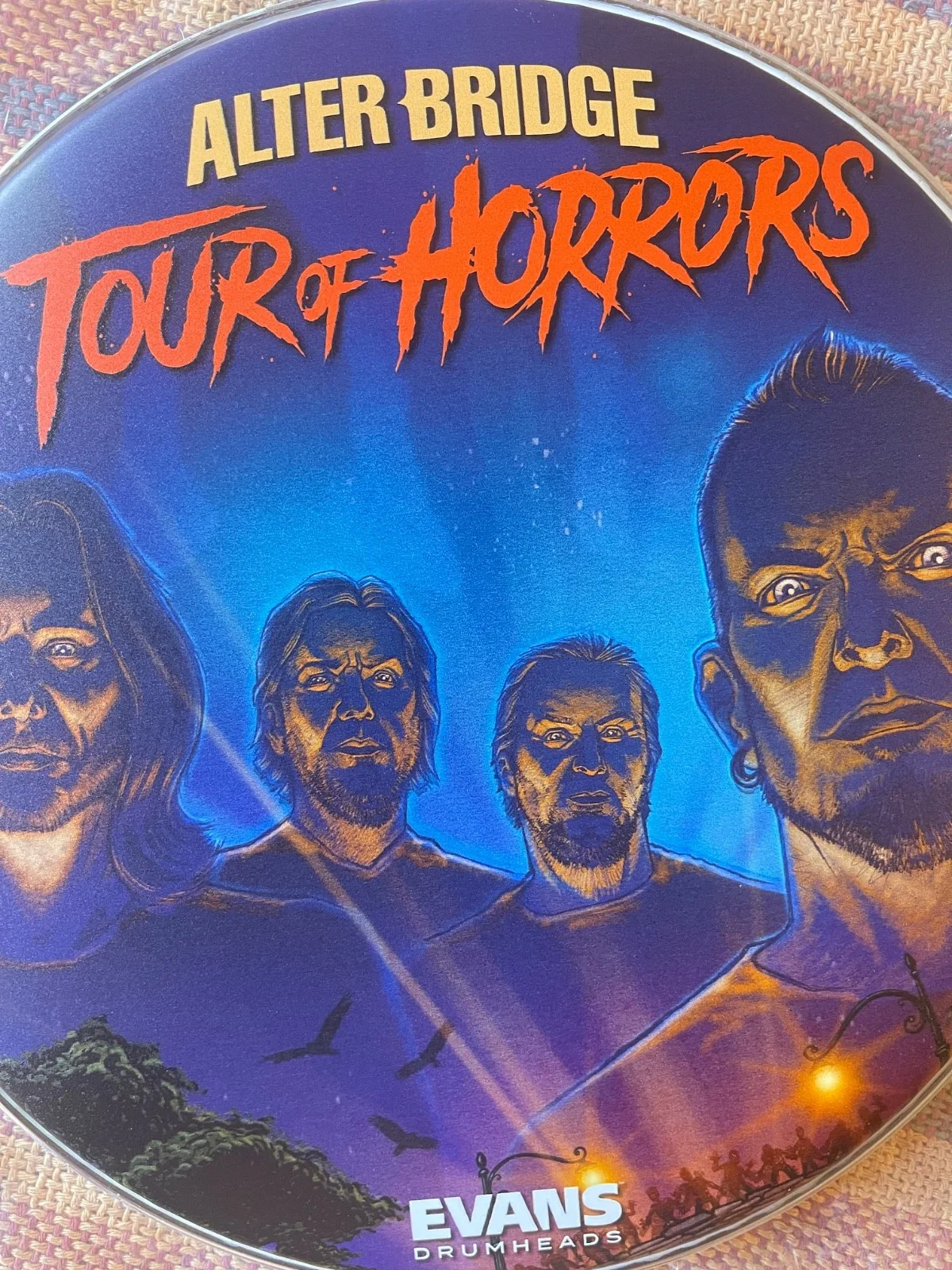 Alter Bridge - Tour Of Horrors Limited Edition 10-inch Drumhead New, изображение 2