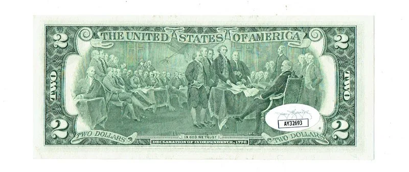 Christopher Plummer JSA Vintage Signed 2003 Uncirc. $1 Bill Auto Deceased Actor, image 2