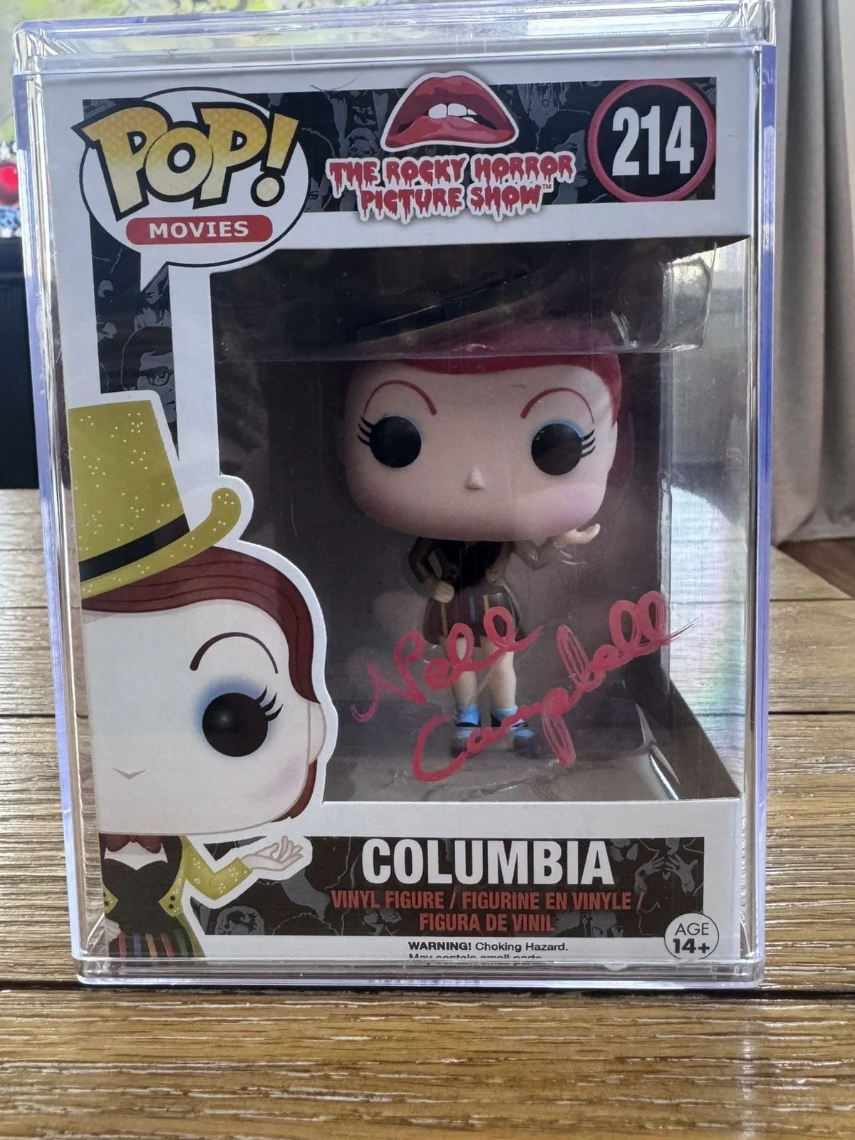 Nell Campbell — NELL CAMPBELL SIGNED FUNKO POP ROCKY HORROR PICTURE SHOW AUTOGRAPH COLUMBIA 214