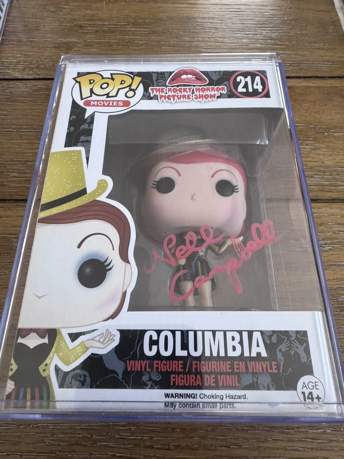 Nell Campbell — NELL CAMPBELL SIGNED FUNKO POP ROCKY HORROR PICTURE SHOW AUTOGRAPH COLUMBIA 214, image 3
