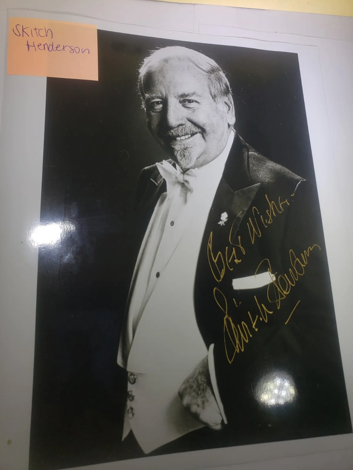 SKITCH HENDERSON Smithsonian Highest Honor SignedCelebrityPhoto 8 x 10” Envelope, image 2