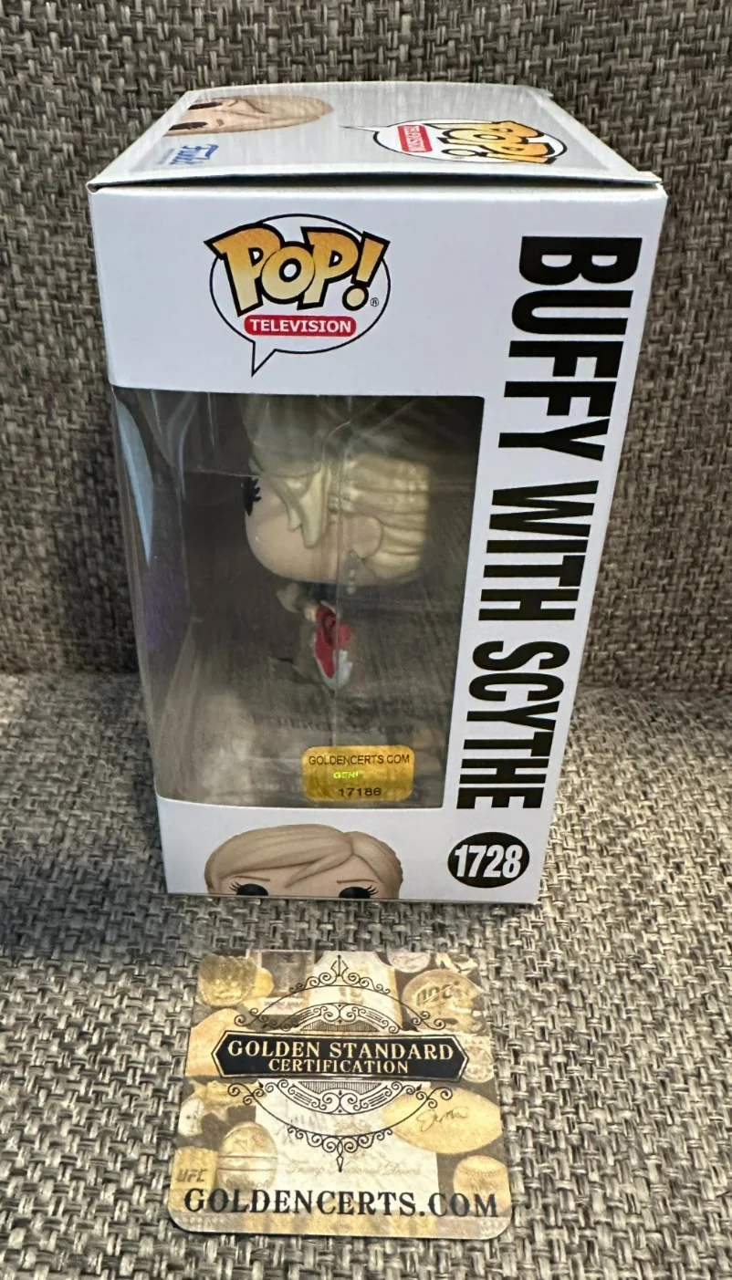 Sarah Michelle Gellar Signed Funko Coa Buffy Vampire Slayer Scythe #1945 COA, image 2