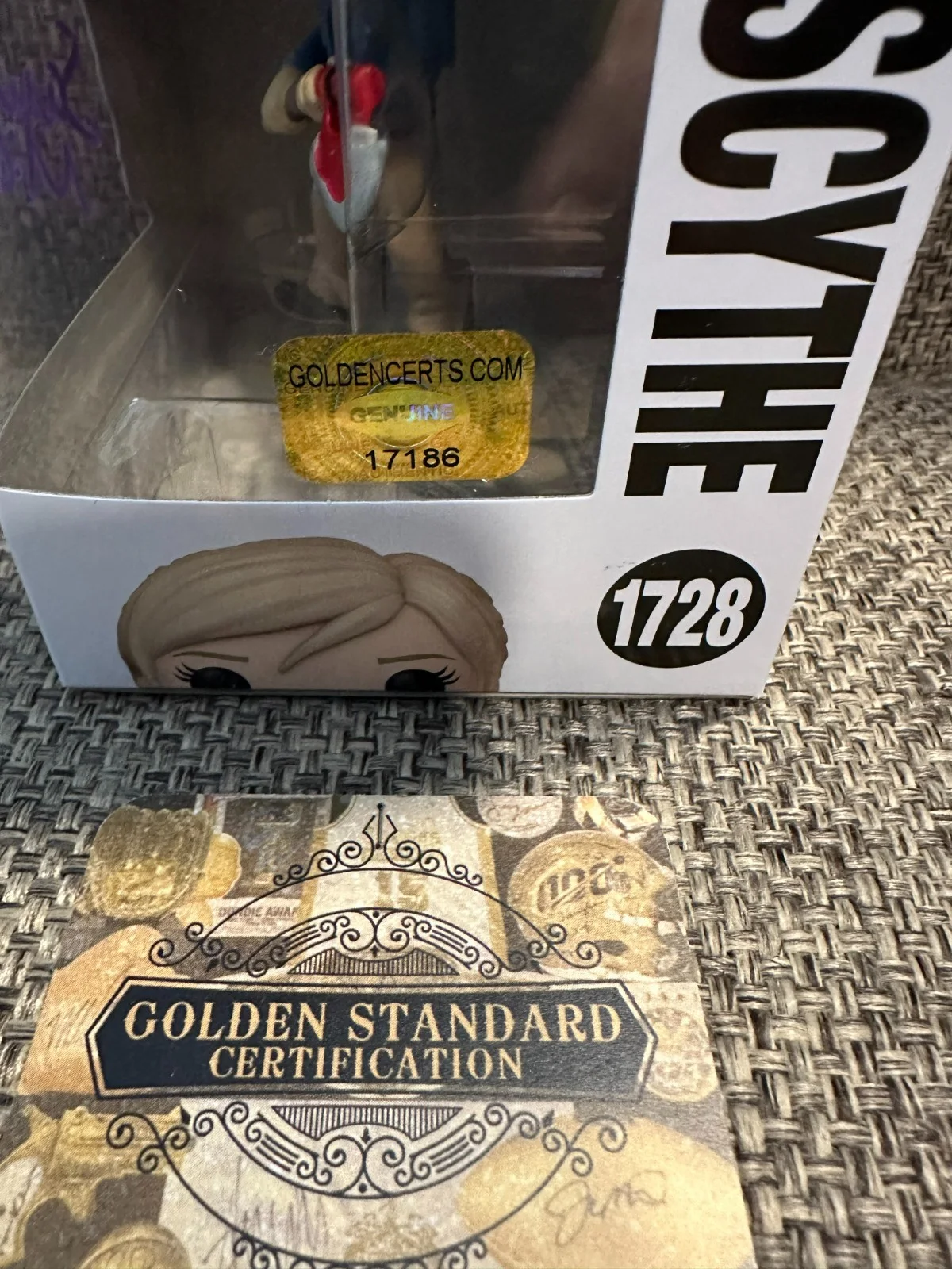 Sarah Michelle Gellar Signed Funko Coa Buffy Vampire Slayer Scythe #1945 COA, image 3