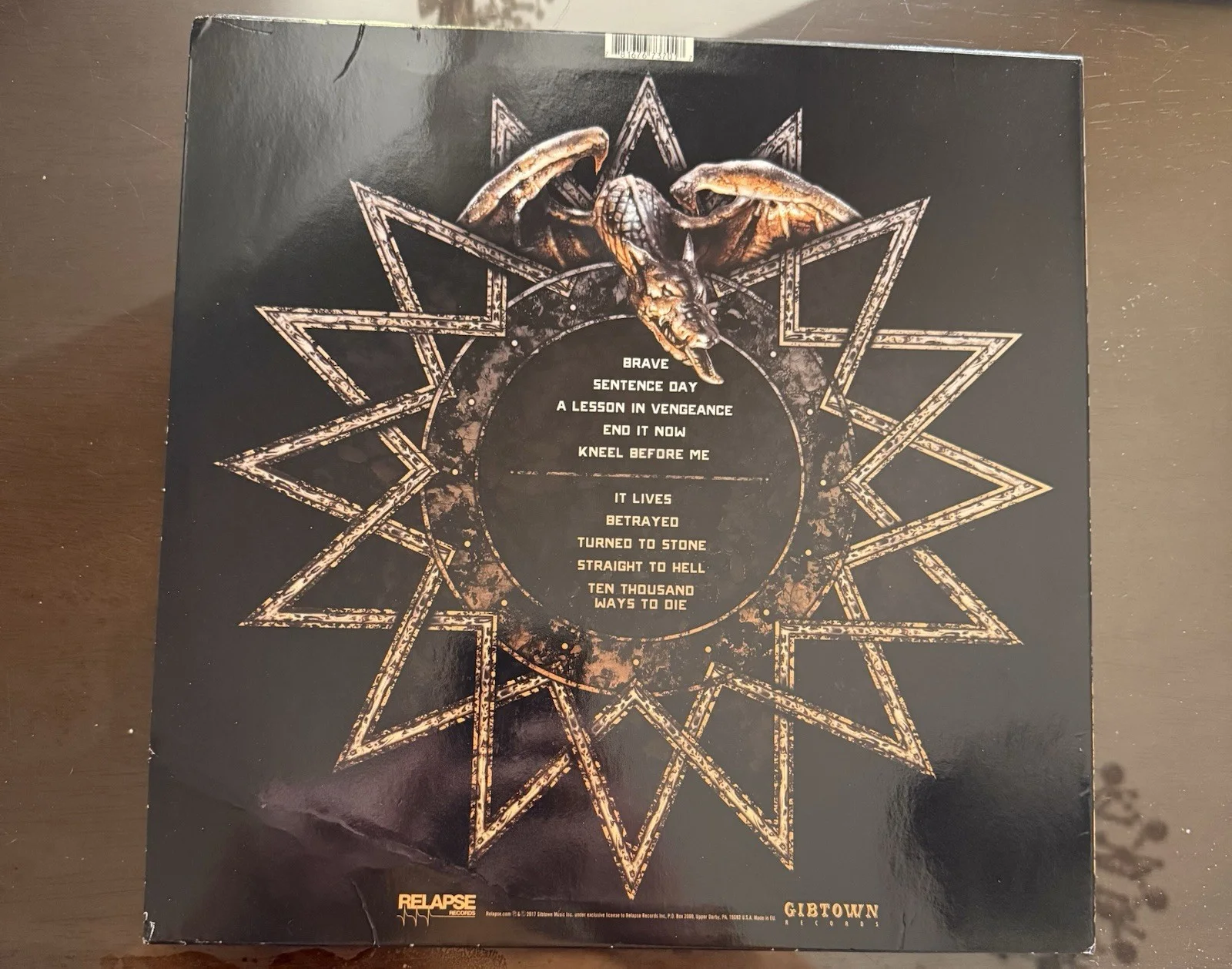 Obituary Autographed Lp With Set List And Ticket. Vinyl., image 3