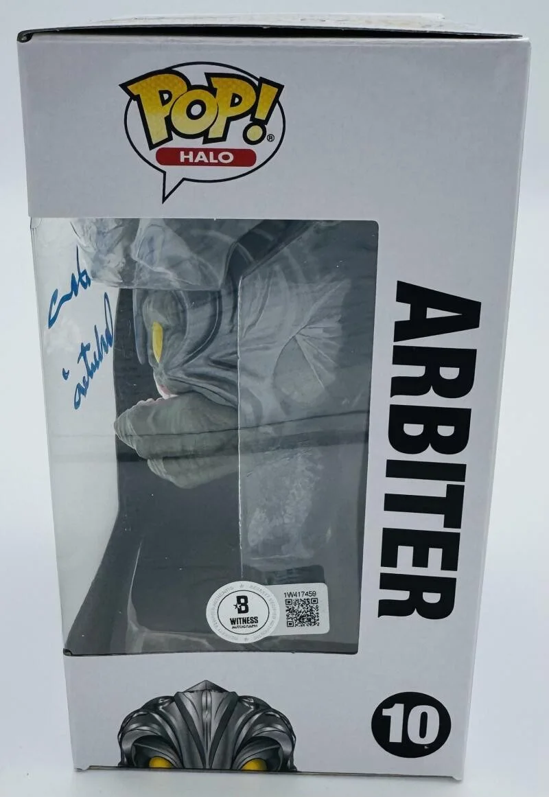 KEITH DAVID — KEITH DAVID SIGNED ARBITER FUNKO POP 10 VAULTED HALO AUTOGRAPH XBOX BECKETT 459, изображение 2