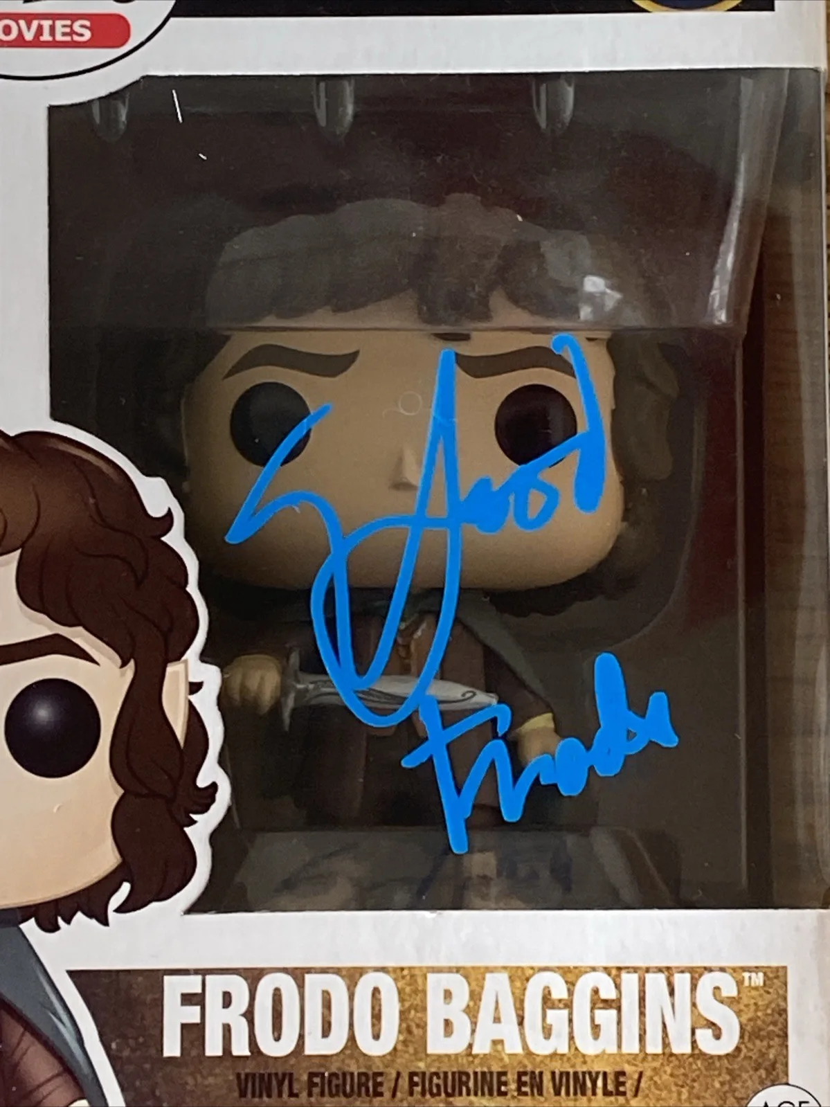 Elijah Wood — Elijah Wood Autographed Lord of the Rings Funko Pop #444 Frodo Baggins, изображение 2
