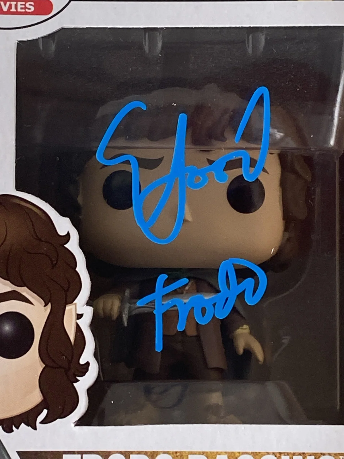 Elijah Wood — Elijah Wood Autographed Lord of the Rings Funko Pop #444 Frodo Baggins, изображение 2