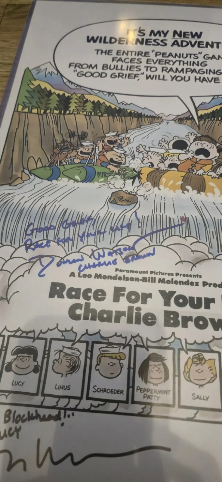 11x17 Signed Race for Your Life Poster Signed 3 Times With COA, изображение 4