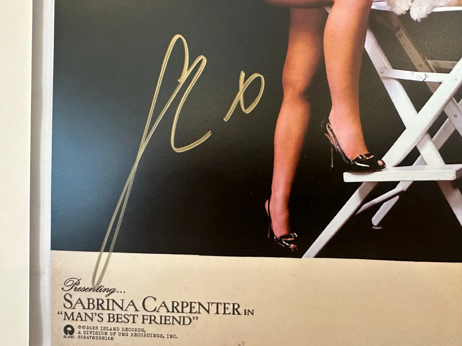 💃 Sabrina Carpenter - Hand Signed - Vinyl LP Framed Autograph PSA COA Rare 💃, изображение 3