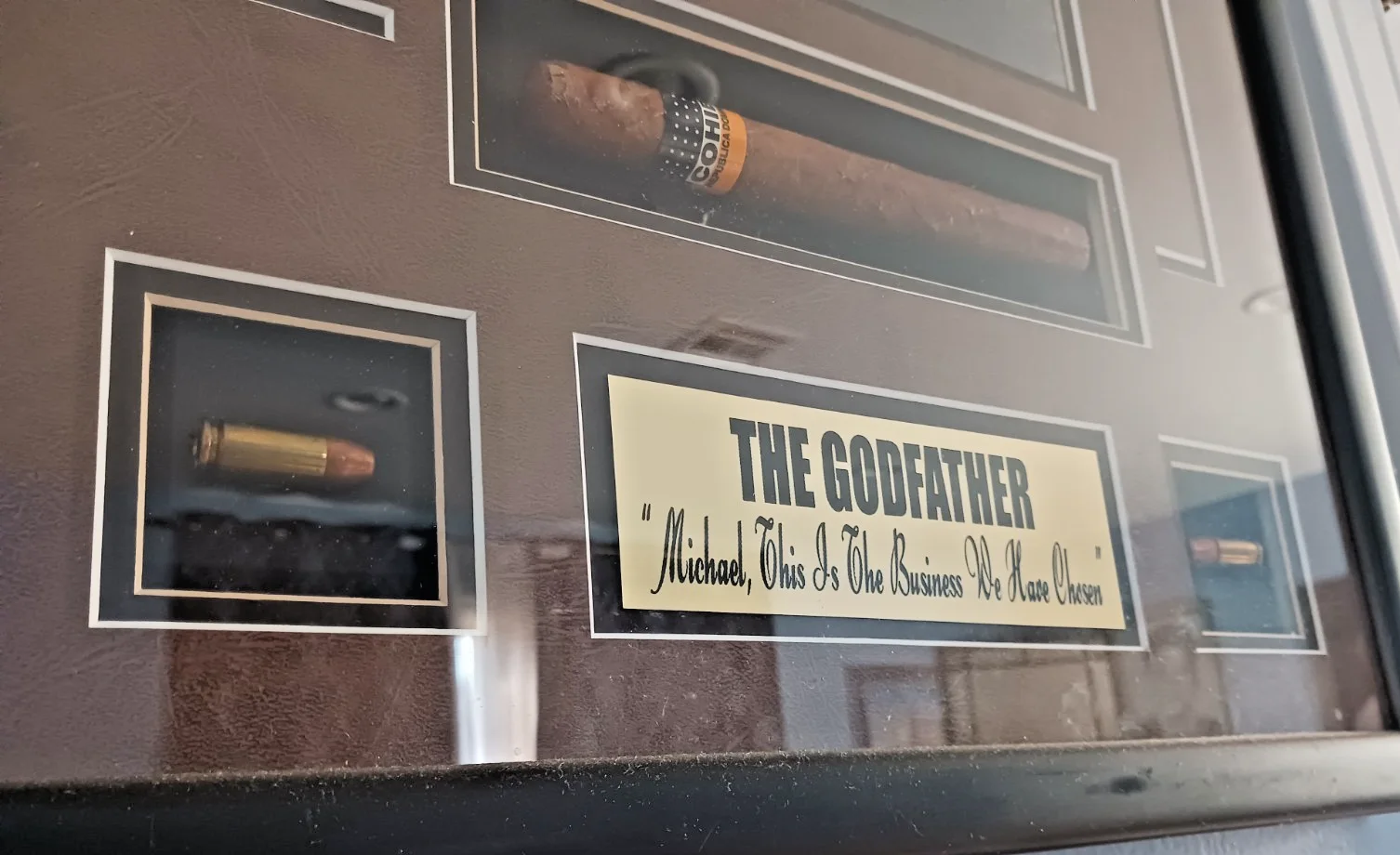 AL PACINO GODFATHER FRAMED PHOTO + COHEBA CIGAR + DUMMY BULLETS 21X17" NICE!!!, изображение 3