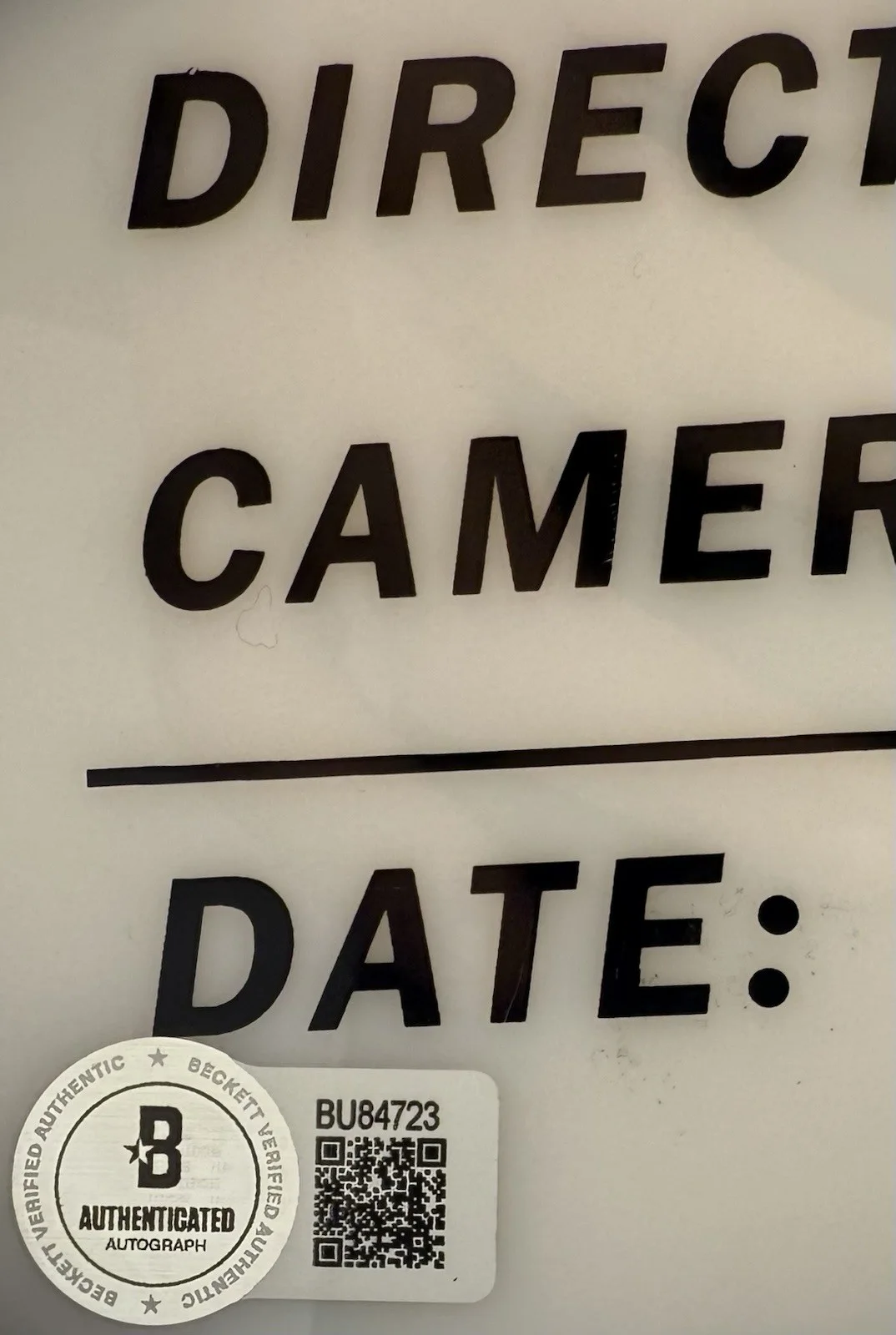 Guillermo Del Toro — Guillermo Del Toro Autograph Signed Director’s Clapboard with Beckett COA, изображение 4
