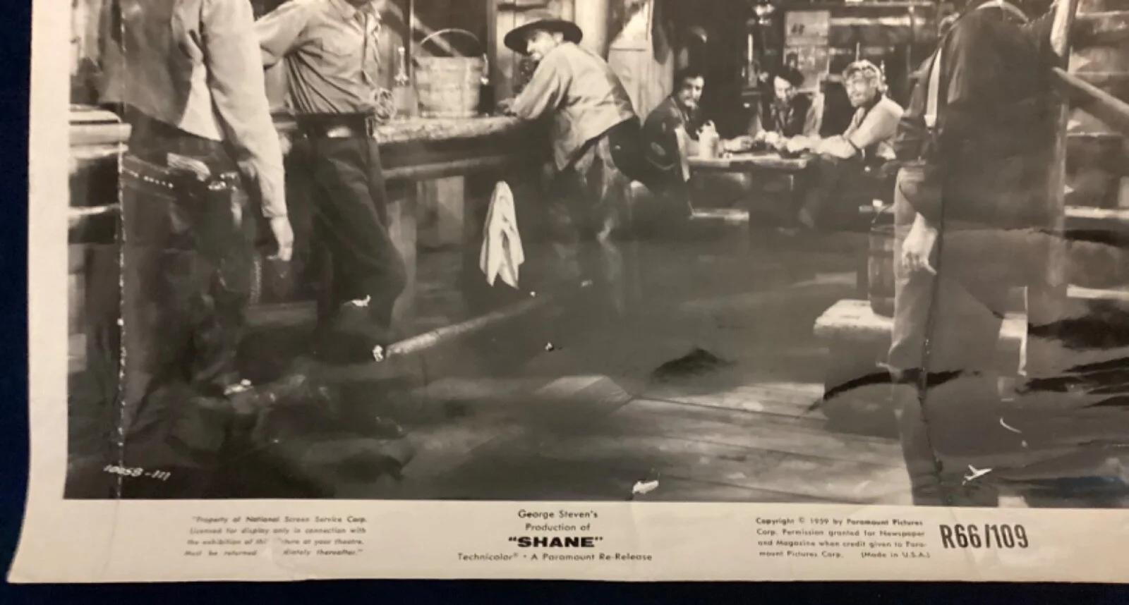 Shane 1966 re-release original movie photo still (4), изображение 2