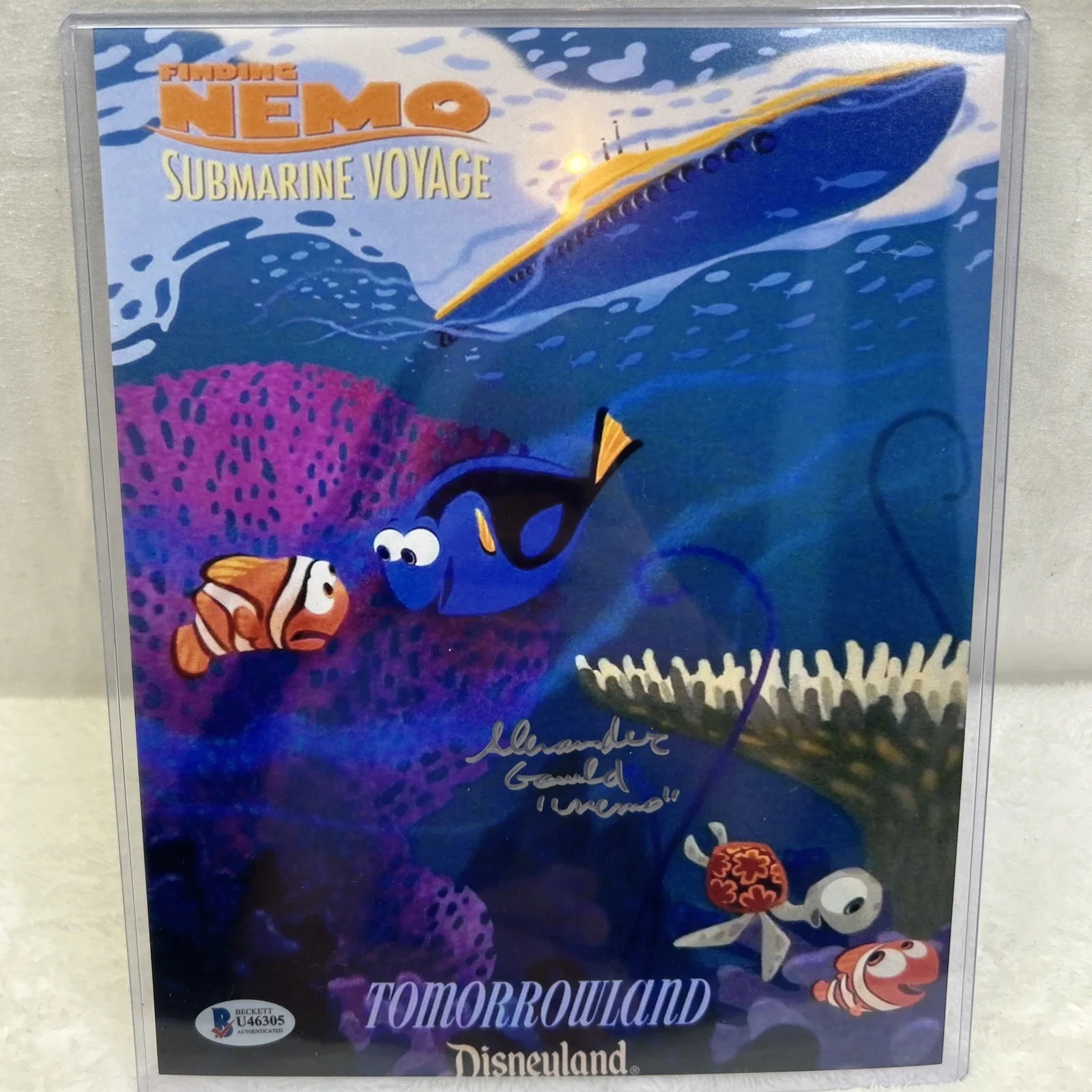Alexander Gould — Alexander Gould Signed Autograph 8X10 Submarine Photo Finding Nemo Voice Actor