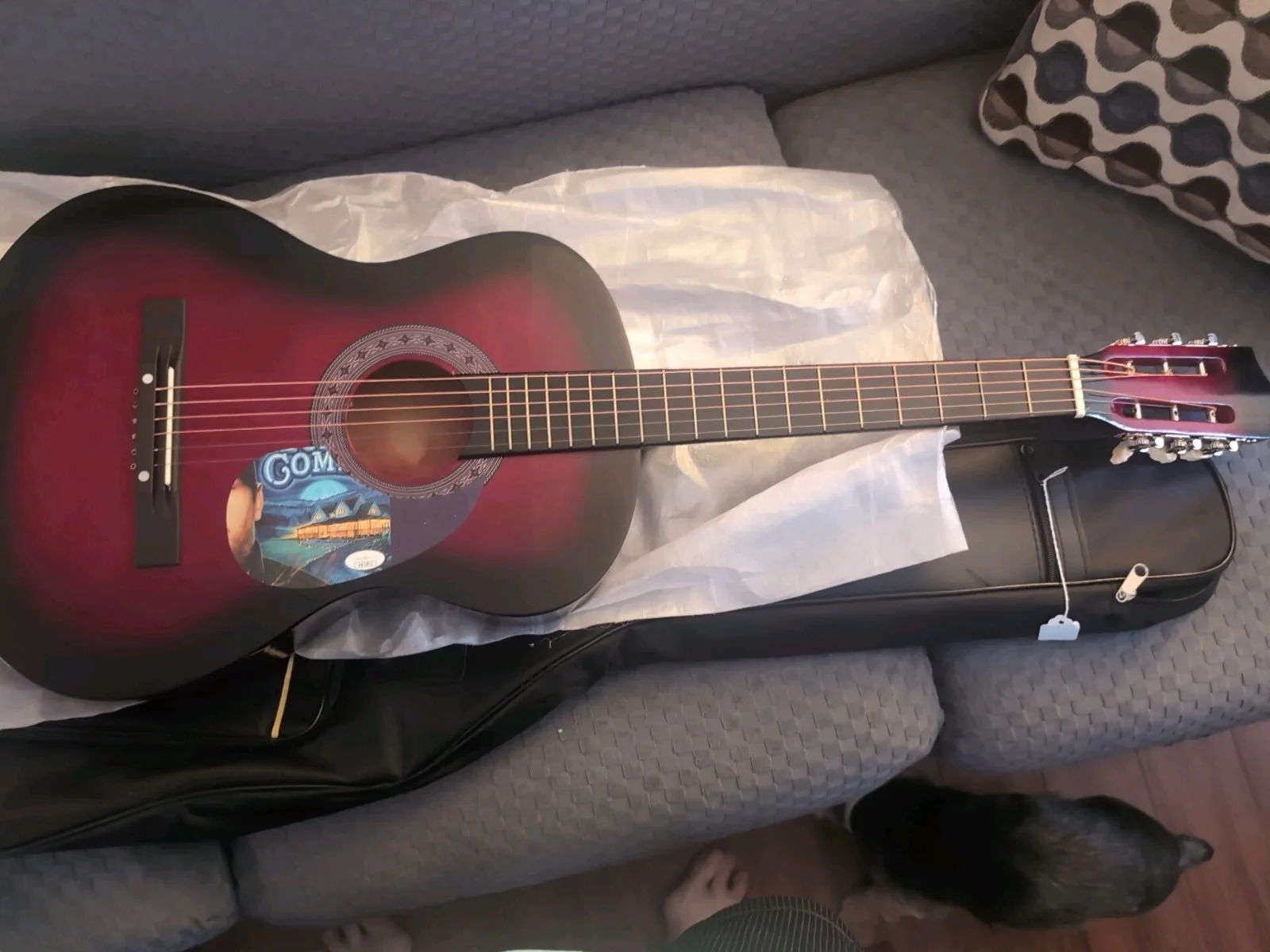 Luke Combs — 38" Luke Combs Autographed Acoustic Guitar JSA Authenticated .., image 3