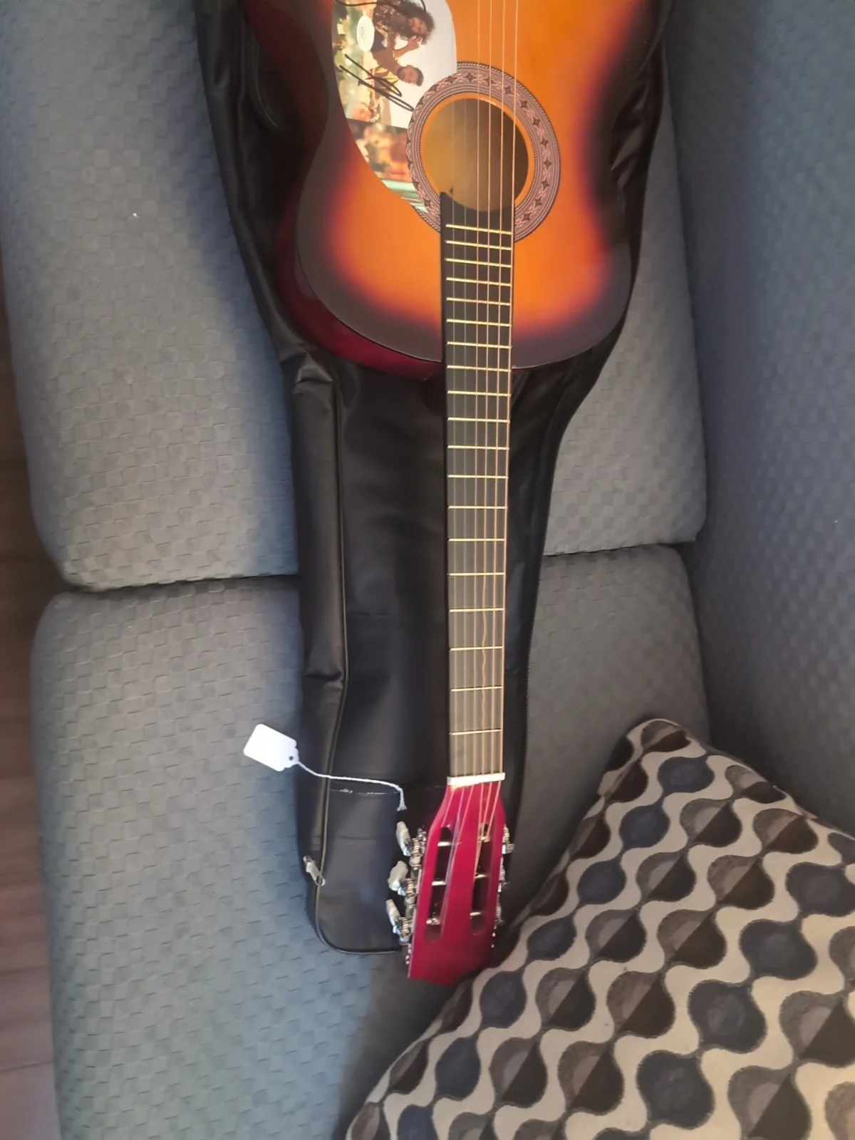 Dan and Shay Dual-Signed Autograph Custom Acoustic Guitar JSA COA, image 3
