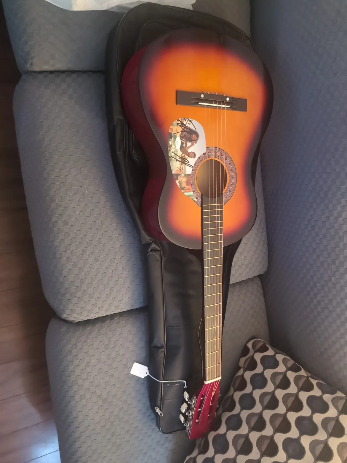 Dan and Shay Dual-Signed Autograph Custom Acoustic Guitar JSA COA, image 4