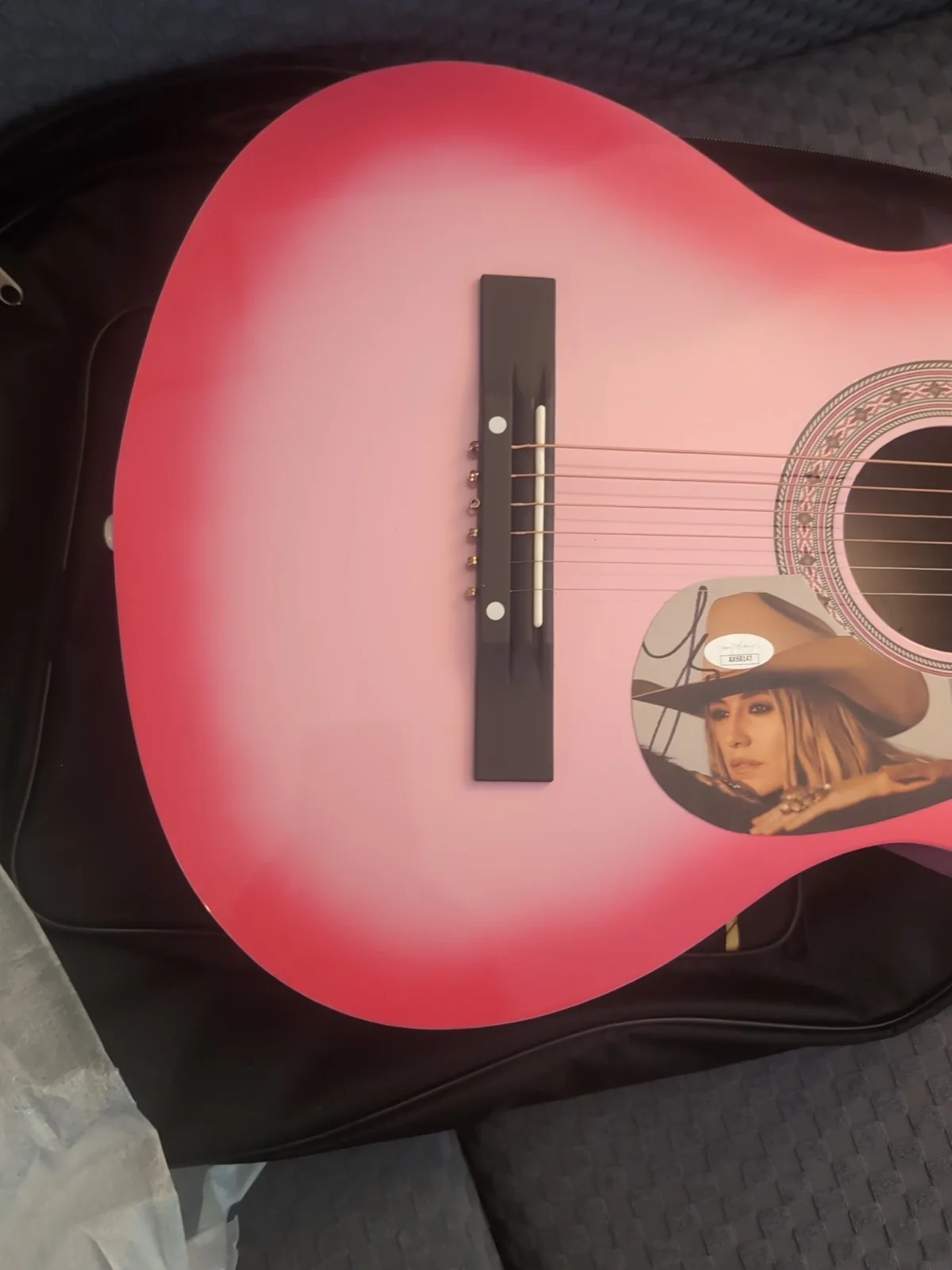 Lainey Wilson 38" Autographed Acoustic Guitar With JSA Authentication.., image 2
