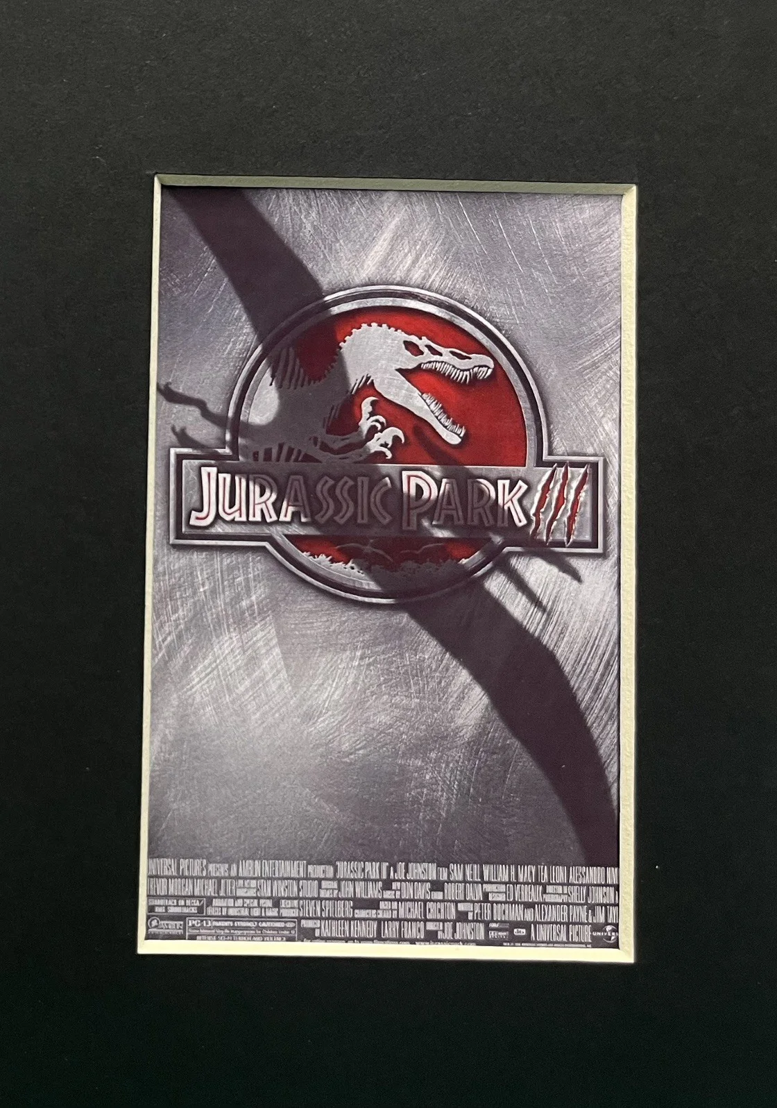 JURASSIC PARK 3. . Bram Stoker’s. 35mm Film Cell Mounted Display, изображение 3