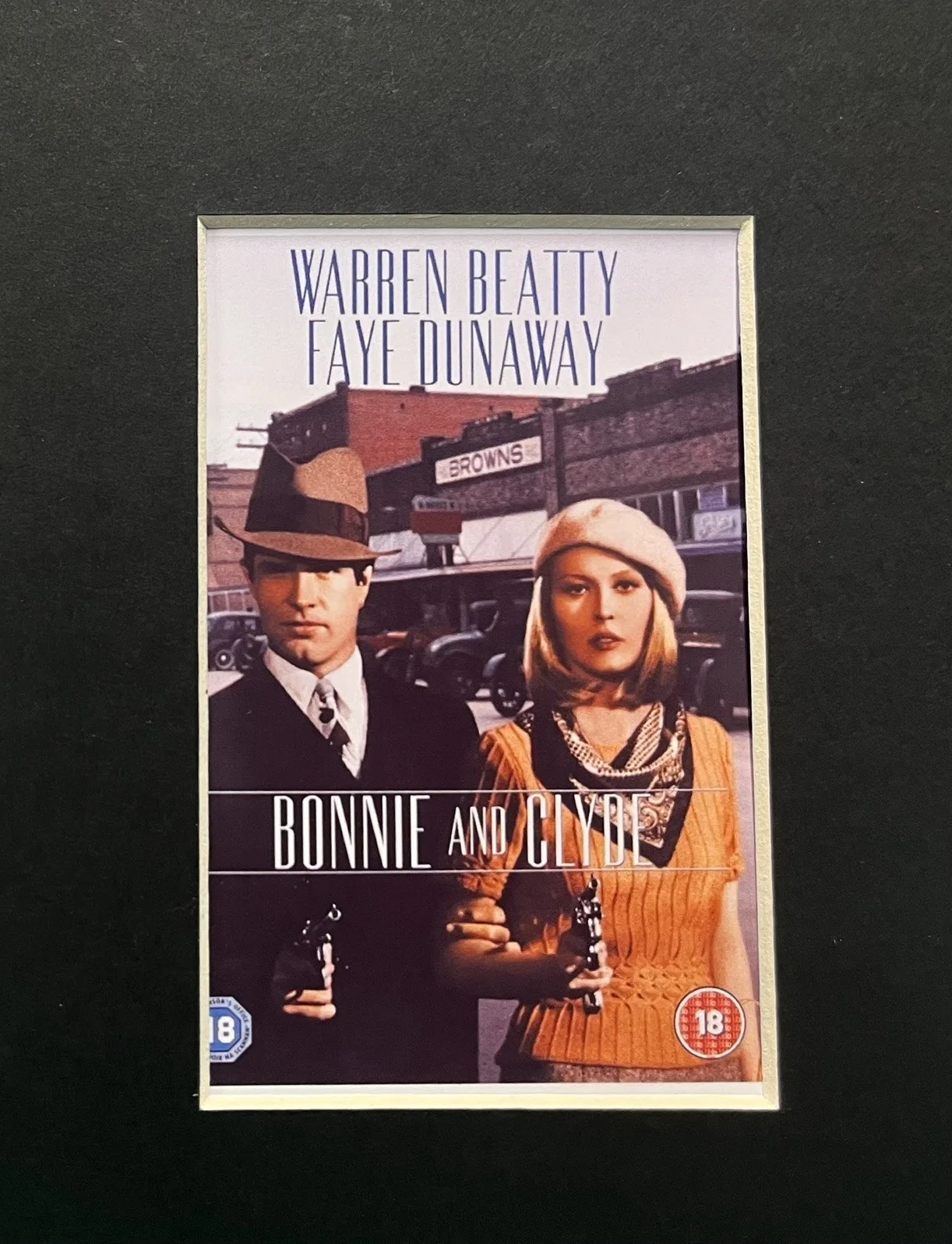 BONNIE & CLYDE. 35mm Film Cell Mounted Display, image 3