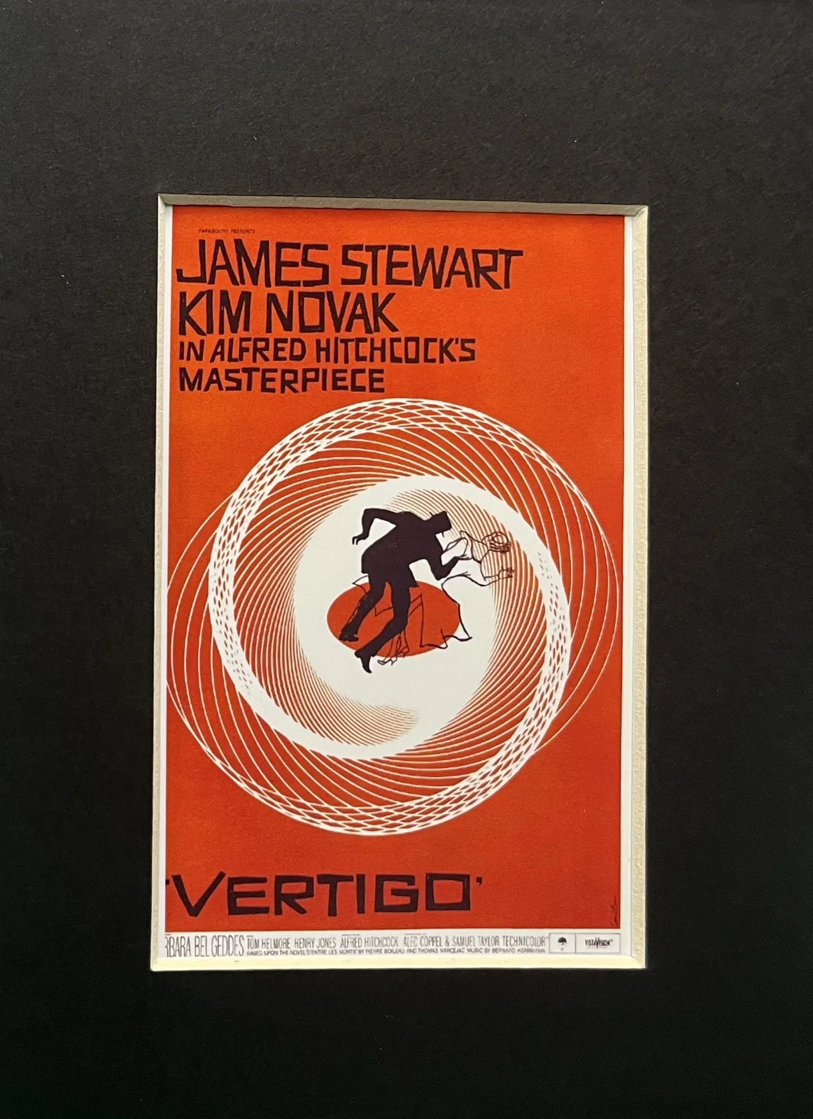 VERTIGO. Alfred Hitchcock 35mm Film Cell Mounted Display, изображение 3