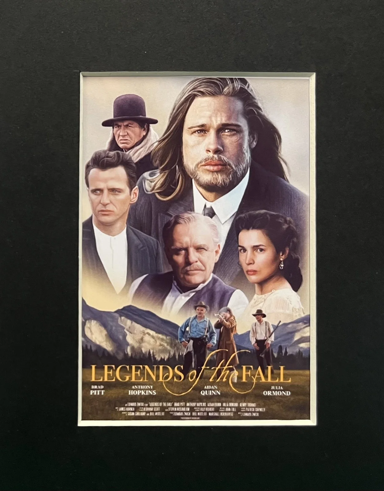 LEGENDS OF THE FALL. Brad Pitt 35mm Film Cell Mounted Display, изображение 3
