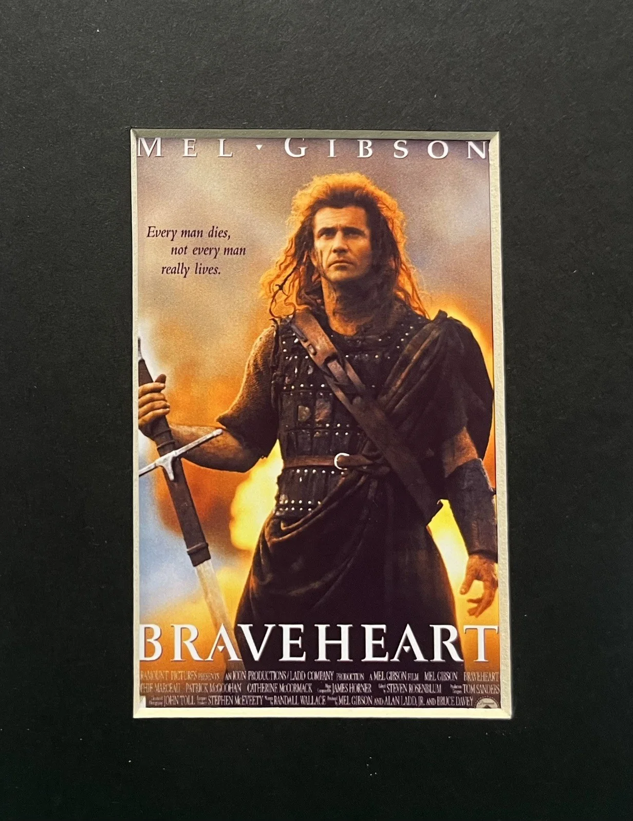 BRAVEHEART. Mel Gibson 35mm Film Cell Mounted Display, image 3