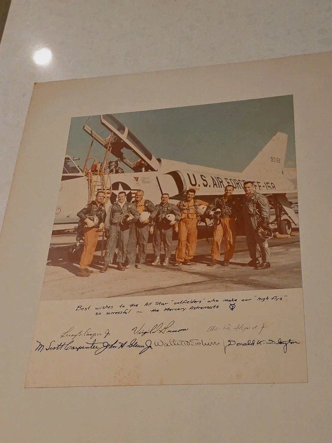 Mercury 7 Astronauts — Rare Mercury 7 Astronauts Signed Photo, image 2