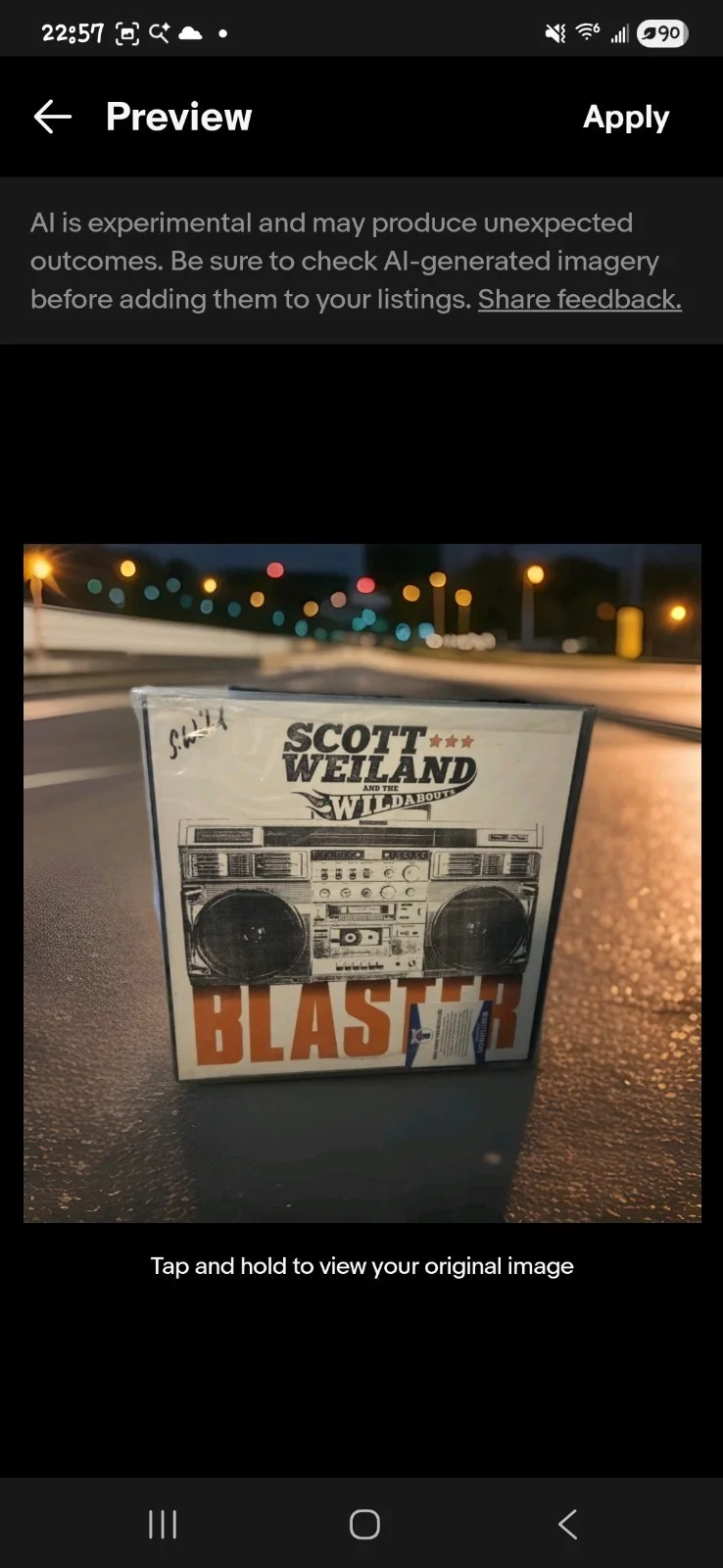 STP SCOTT WEILAND SIGNED BLASTER VINYL RECORD SWatW Beckett Bas Cert, image 3