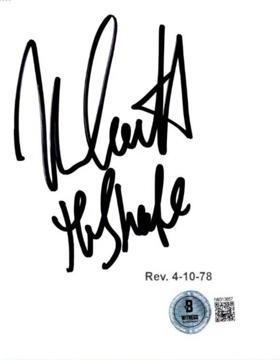 Nick Castle — Nick Castle Signed Autographed Halloween Full Movie Script Beckett COA, image 2