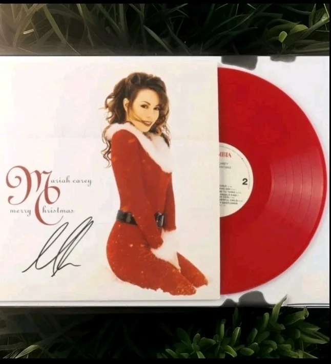 MARIAH CAREY SIGNED ALL I WANT FOR CHRISTMAS IS YOU LP VINYL Beckett Bas Coa!!!, изображение 4