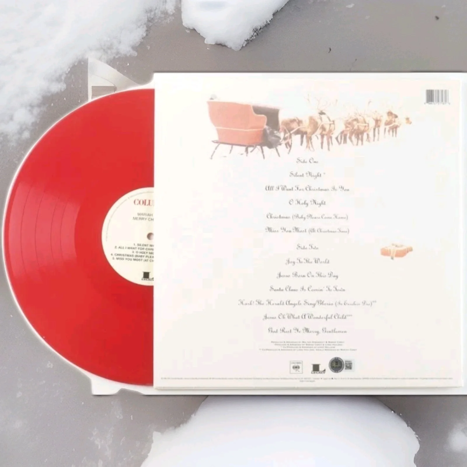 MARIAH CAREY SIGNED ALL I WANT FOR CHRISTMAS IS YOU LP VINYL Beckett Bas Coa!!!, изображение 5