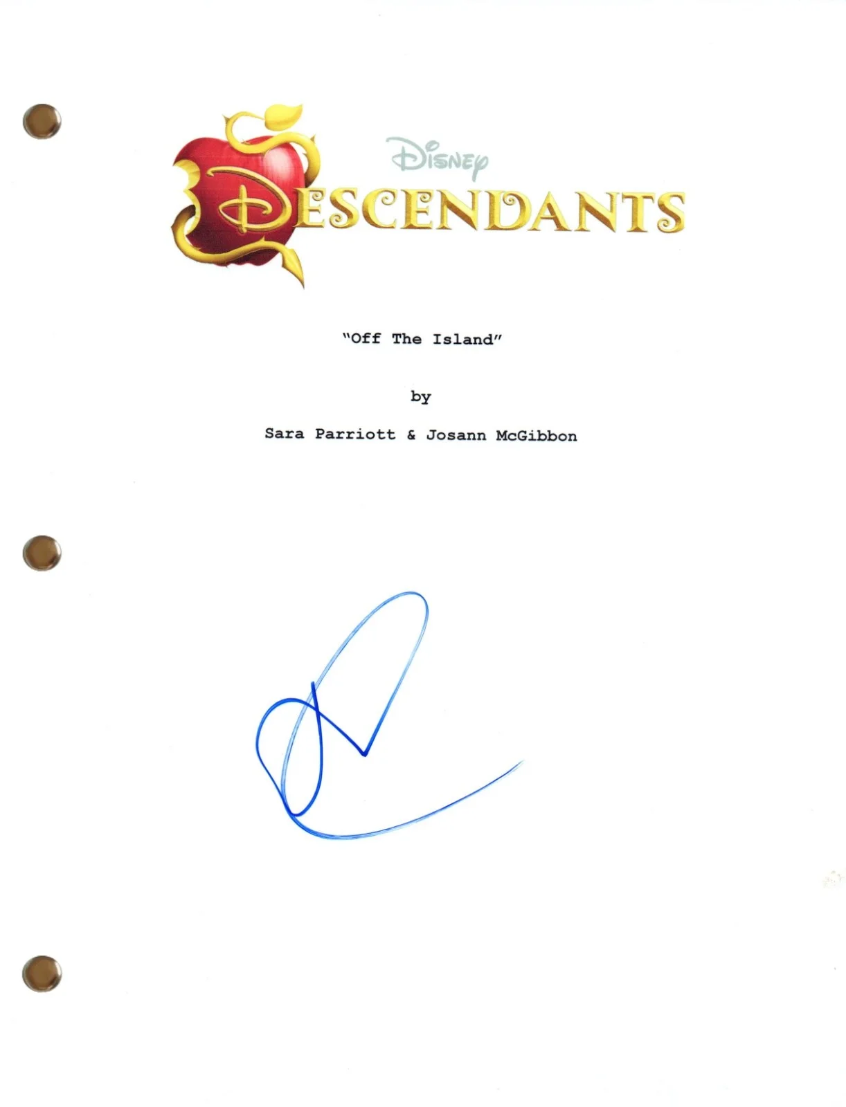 Dove Cameron — Dove Cameron “Descendants” Signed Autograph Disney Movie Script Screenplay COA