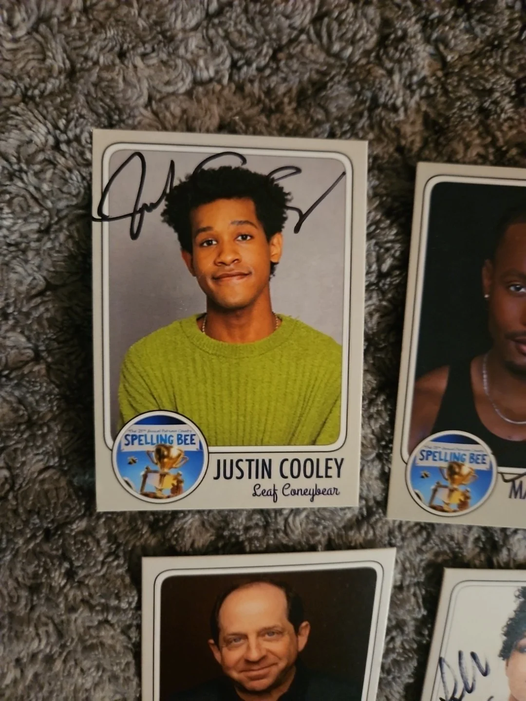 Cast — 25th Annual Putnam County Spelling Bee Cast Signed Custom Cards - Broadway, image 2