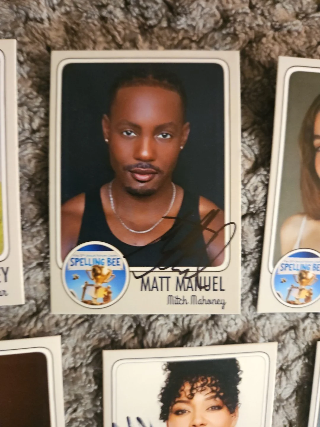 Cast — 25th Annual Putnam County Spelling Bee Cast Signed Custom Cards - Broadway, image 3