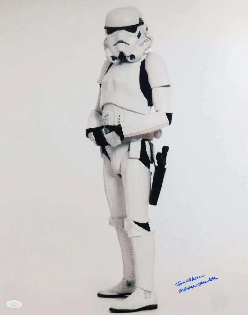 Joe Gibson — Joe Gibson Signed Sideways Full Body 16x20 Photo w/Stormtrooper - JSA Auth *Blue, изображение 4
