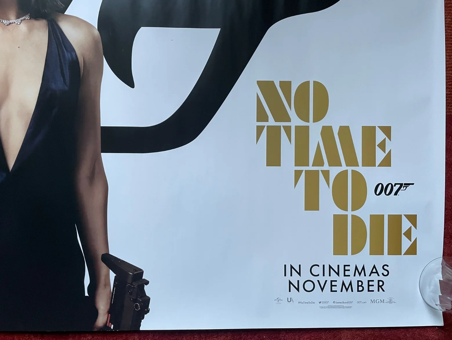 NO TIME TO DIE James Bond 007 Original UK Movie Film Poster Ana de Armas version, изображение 3