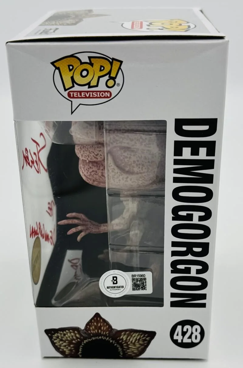 MARK STEGER — MARK STEGER SIGNED DEMOGORGON CHASE FUNKO POP STRANGER THINGS AUTOGRAPH BAS 960, image 2