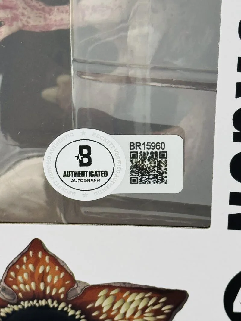 MARK STEGER — MARK STEGER SIGNED DEMOGORGON CHASE FUNKO POP STRANGER THINGS AUTOGRAPH BAS 960, image 3