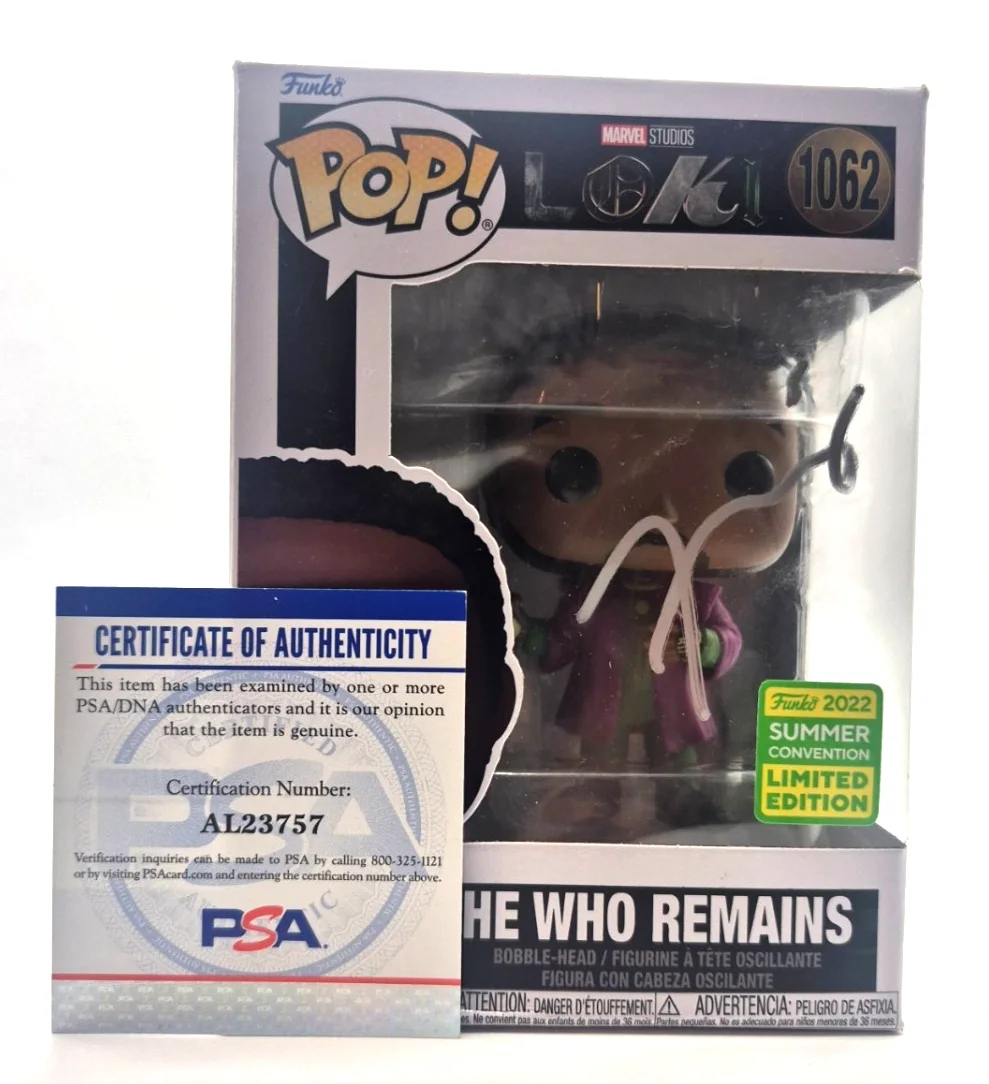 Jonathan Majors — JONATHAN MAJORS SIGNED AUTOGRAPHED LOKI HE WHO REMAINS FUNKO POP MARVEL PSA COA