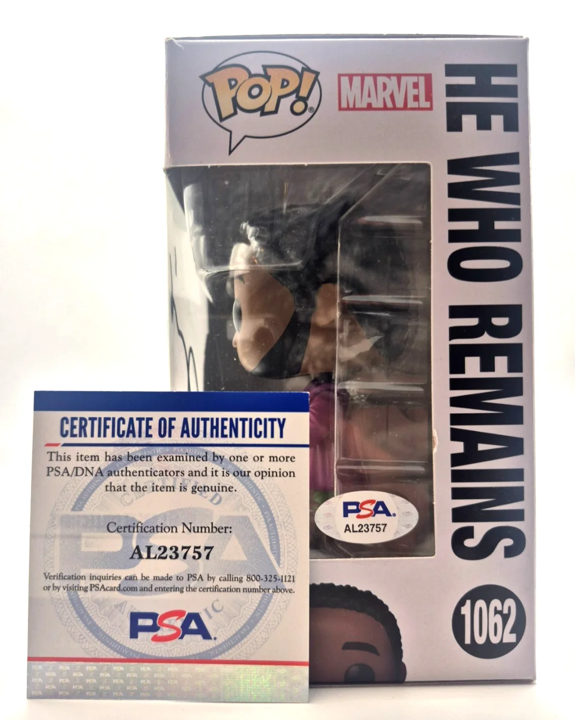 Jonathan Majors — JONATHAN MAJORS SIGNED AUTOGRAPHED LOKI HE WHO REMAINS FUNKO POP MARVEL PSA COA, image 3