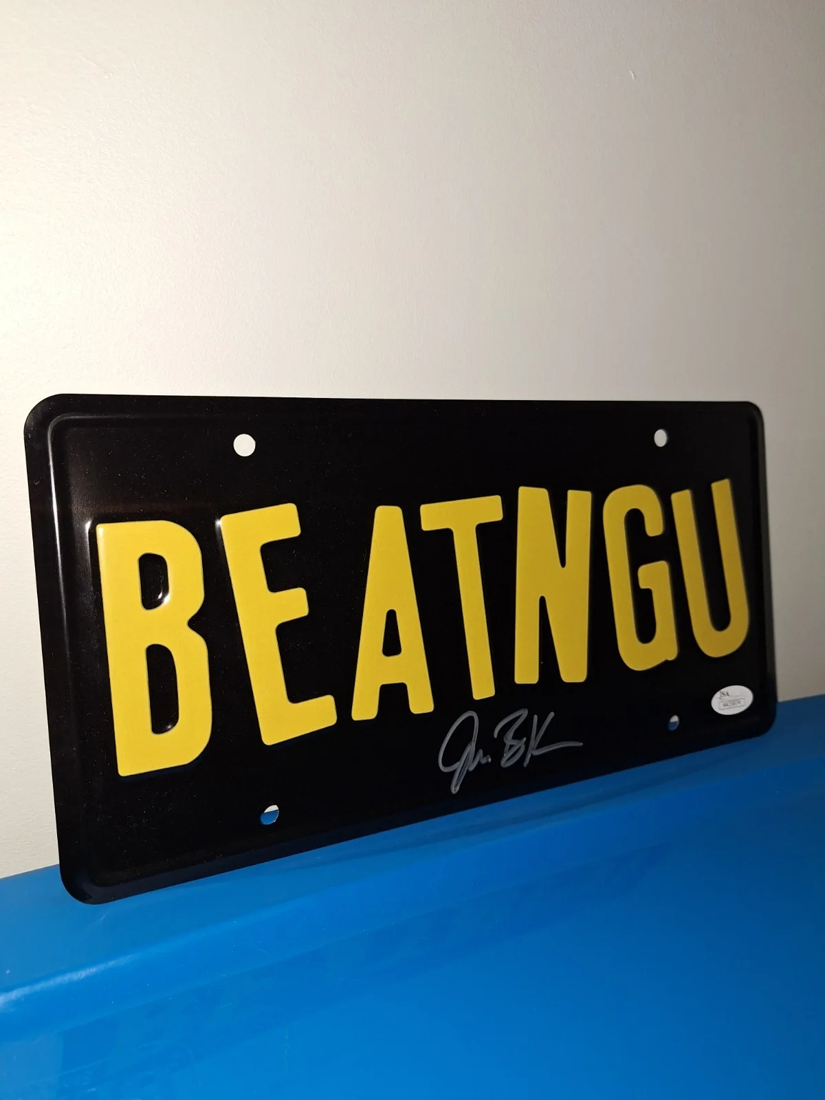 Jonathan Breck — Jonathan Breck Jeepers Creepers signed BEATNGU license plate The Creeper Beckett, изображение 4