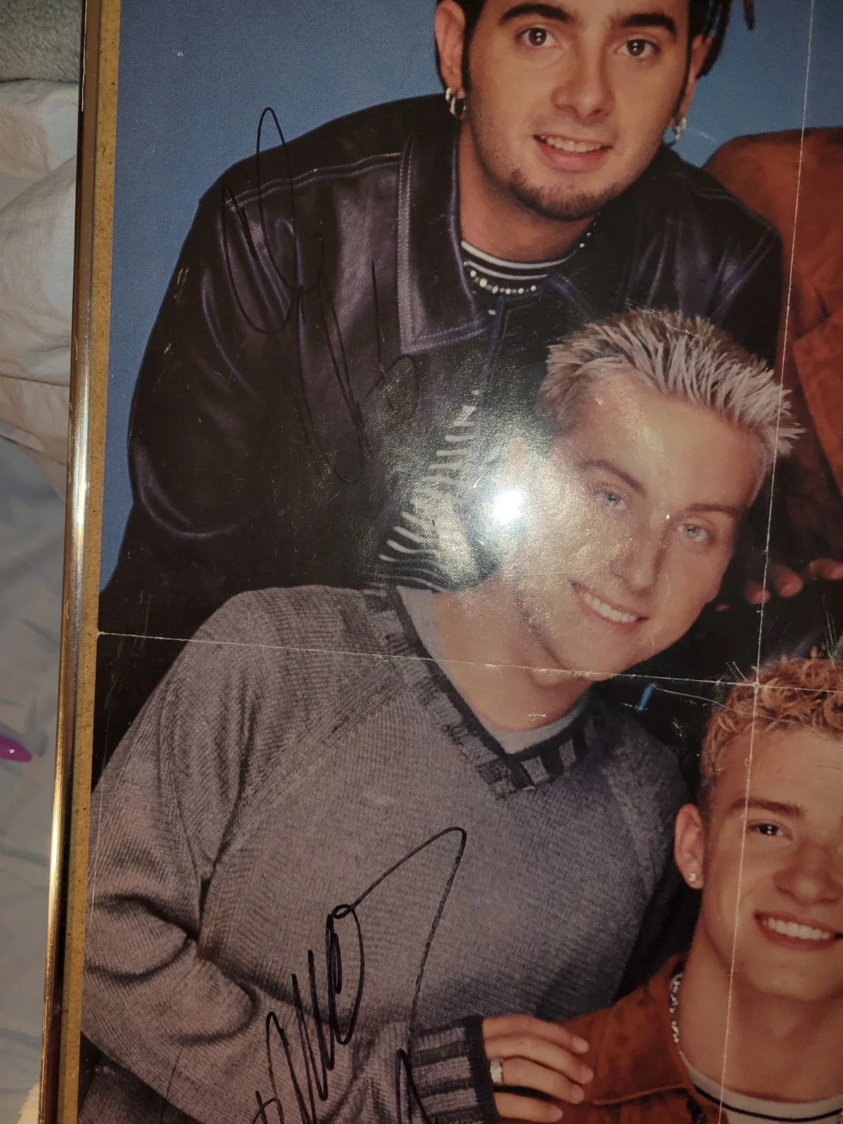 Signed And Framed Nsync Post From 2001. Read Details Please, image 2